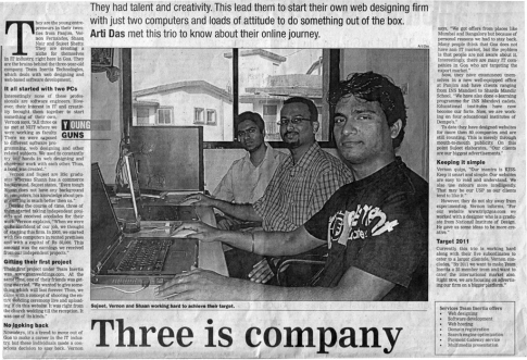 Team Inertia featured on Gomantak Times, Goa